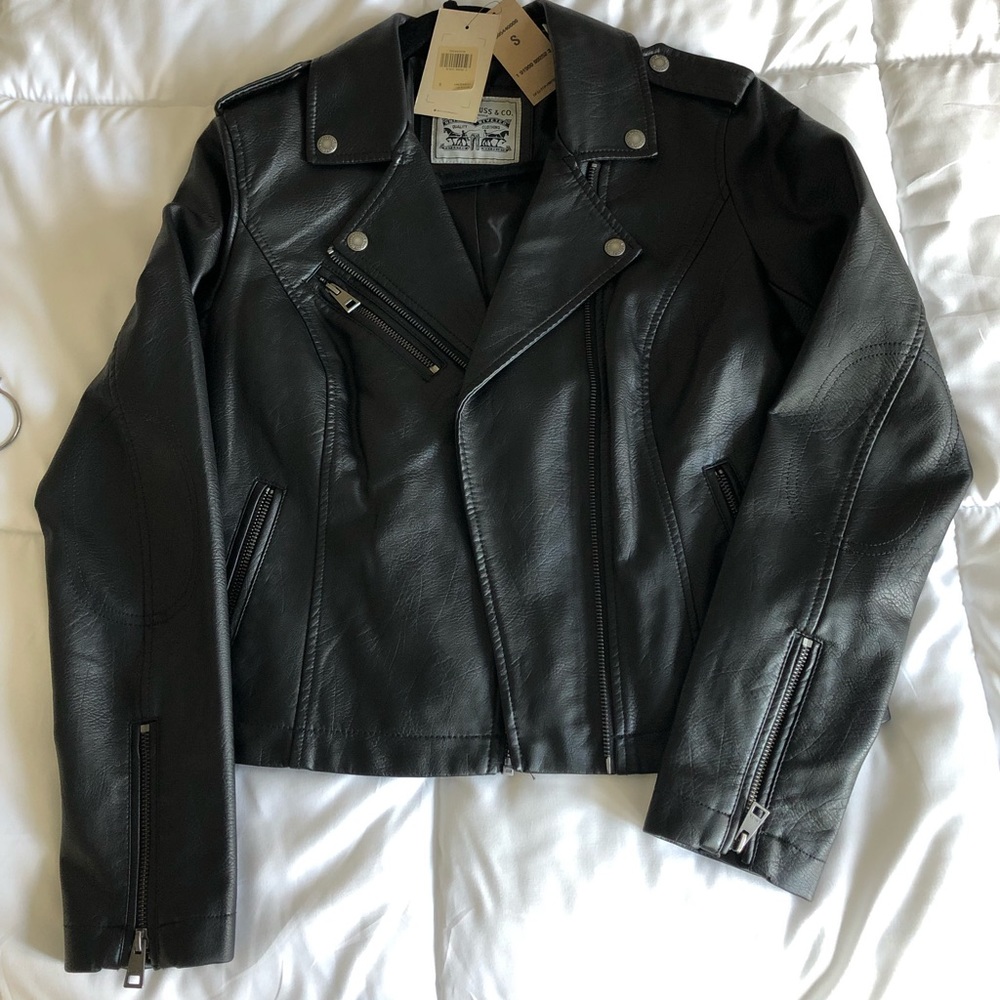 NWT Levi’s size small faux leather jacket